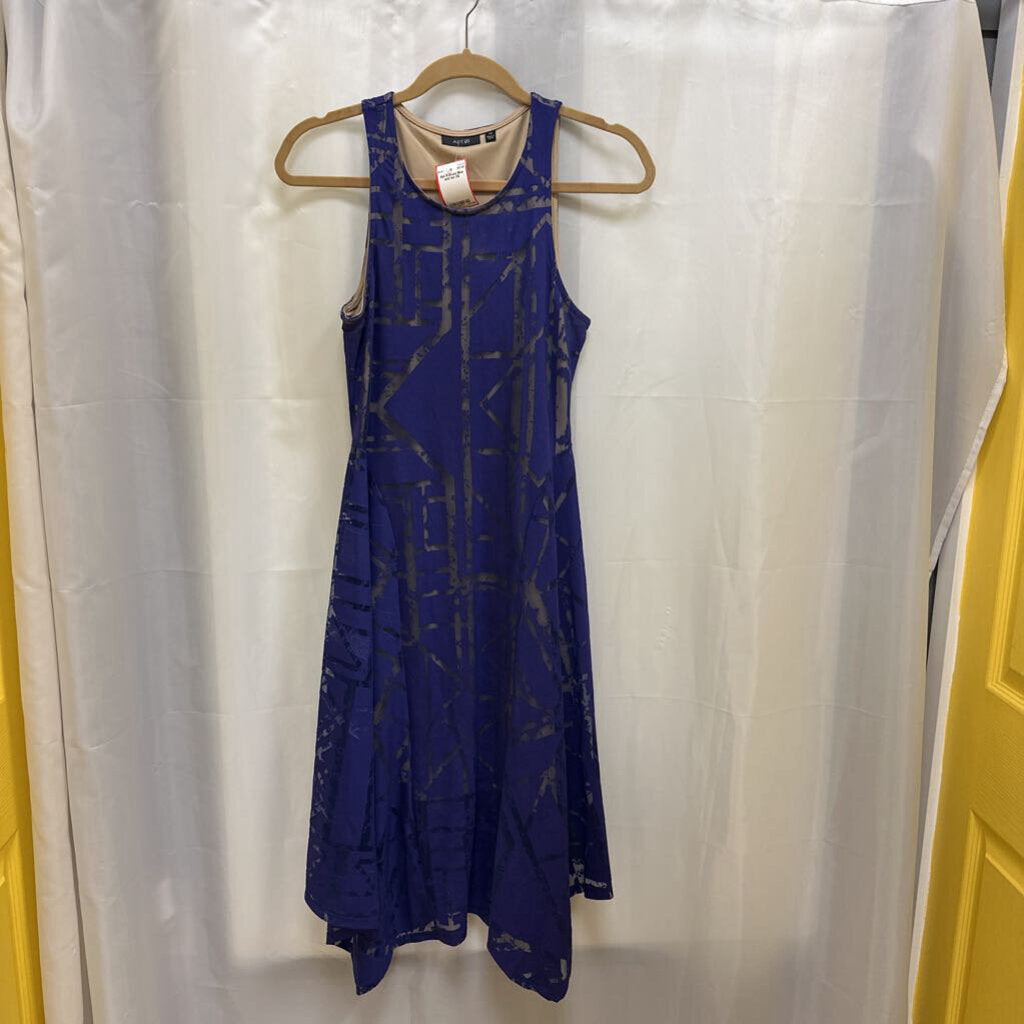 Apt 9 Dress XS Blue and tan – Your Other Closet LLC