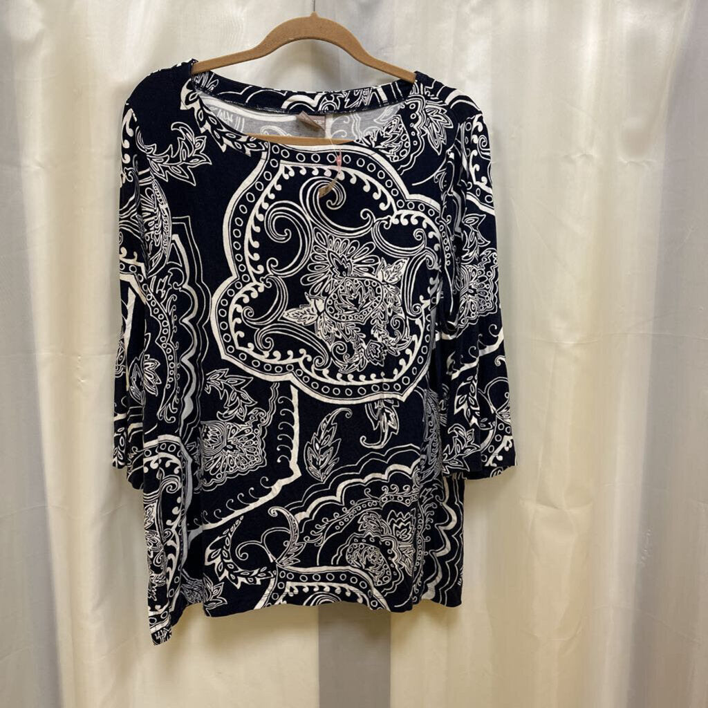 Chico's Tee 2.5 Navy White – Your Other Closet LLC
